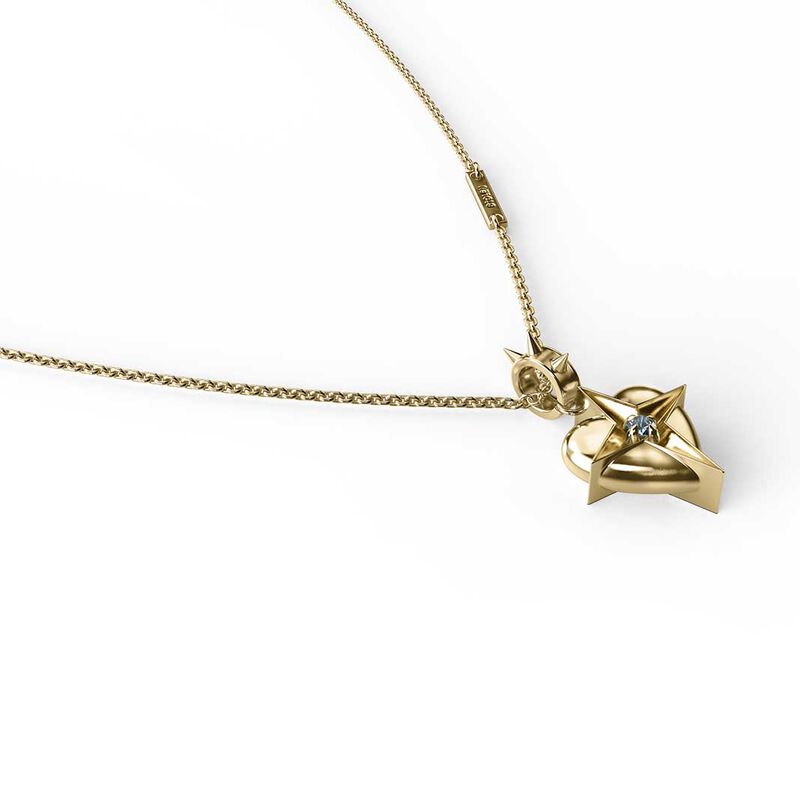 Stolen Girlfriends Club Celestial Heart Necklace image number 2